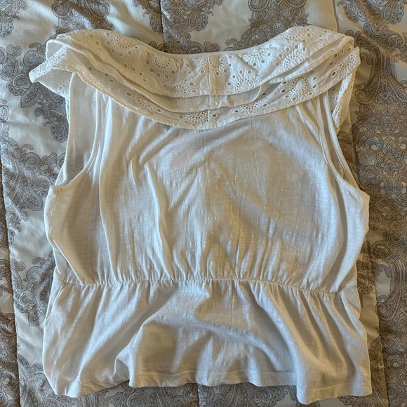 White Ruffle Blouse - Picture 2 of 3